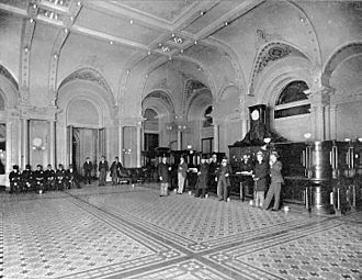 Palace Hotel Reception Desk c1895