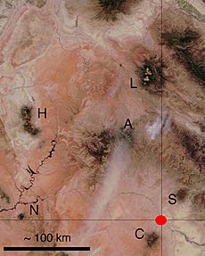 Plateau laccoliths NASA