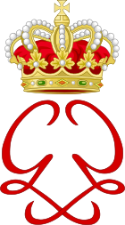 Royal Monogram of Princess Grace of Monaco.svg