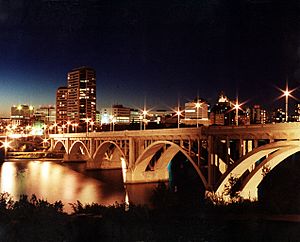 Saskatoon Skyline Night