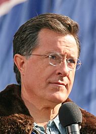 Stephen Colbert at Rally (cropped)