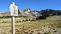 Three Sisters Wilderness sign, Broken Top