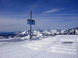 Top of Cornice Bowl ski run