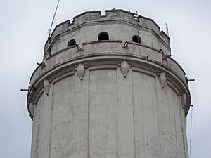 Waldo water tower crenellations