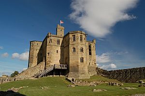 Warkworth Castle's keep, 2007