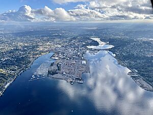 Aerial View of Olympia, WA