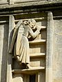 An angel on the way up, Bath Abbey west elevation - geograph.org.uk - 717346