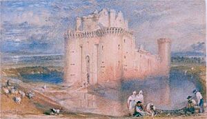 Caerlaverock Castle by Joseph Mallord William Turner - Joseph Mallord William Turner - ABDAG000623