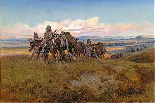 Charles Marion Russell - In the Enemy's Country - Google Art Project