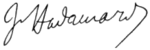 Jacques Hadamard signature.png