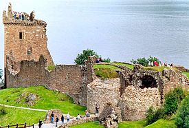 Schottland Urquhart Castle Loch Ness