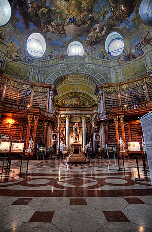 State Hall of the Austrian National Library NightFall404 1