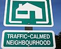 Traffic-calmed neighbourhood