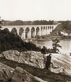 45 William England - High Bridge, Harlem River, New York