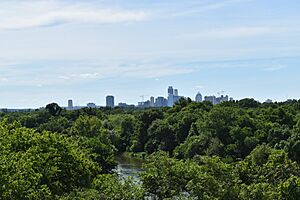 Austin Skyline from Montopolis Bridge