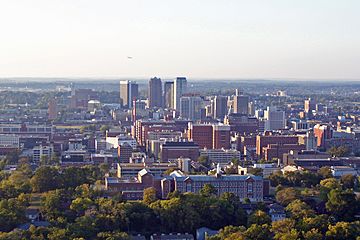 Birmingham's skyline from it's highest point.jpg