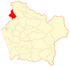 Map of Purén commune in the Araucania Region