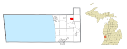 Location within Ottawa County