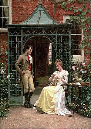 Edmund Blair Leighton - On the Threshold