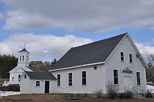 Epsom Town Hall, listed on the New Hampshire State Register of Historic Places