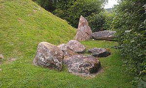 Fallen stones at Coldrum