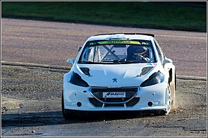 Jacques Villeneuve Peugeot 208 GTi Lydden Hill 2014 004