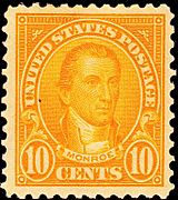 James Monroe 1925 Issue-10c