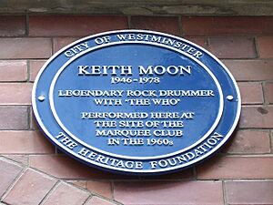 Keith moon at marquee