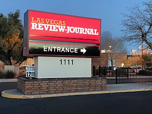 Las Vegas Review-Journal sign