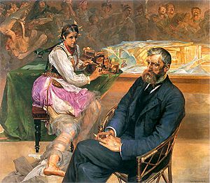 Malczewski Jacek Asnyk z muza