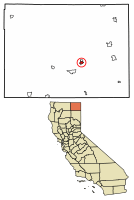 Location of Alturas in Modoc County, California