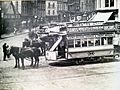 Nottingham Horse Tram outside St. Peter's Church