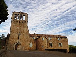 The church in Faugères