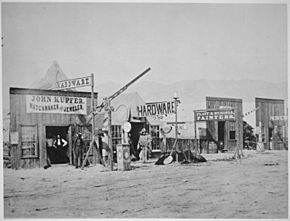 Street view in Corinne. Box Elder County, Utah, 1869 - NARA - 517300