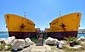 Two bunkering tankers