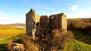 Arnside Tower, rear, Feb 2016