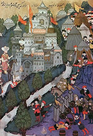 Battle of Nicopolis, 1396, Facsimile of a Miniature Conserved in the Topkapi Museum in Istanbul-