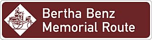 Berthabenzmemorialrouteschild