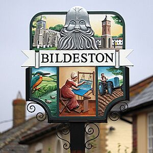 Bildeston new village sign