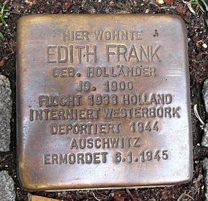 EdithFrankStolpersteinAachen 8223