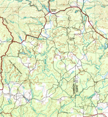 HUC 031300010505 topographic mapf