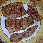 Hampe de veau cuite