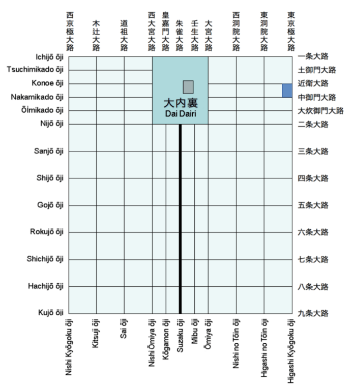 Heiankyo palace location.png