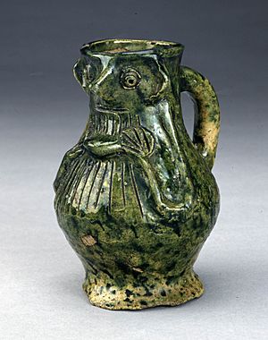 Kingston-type ware face jug