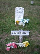 Grave site in Mount Union Cemetery