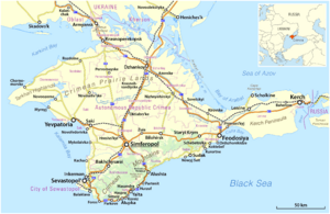 Map of the Crimea