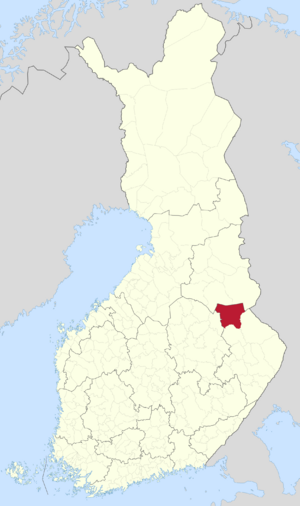 Location of Nurmes in Finland