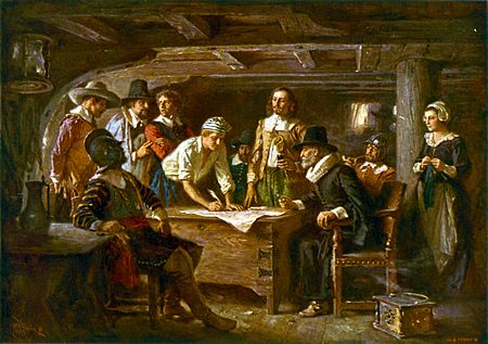 The Mayflower Compact 1620 cph.3g07155