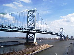 2012 Ben Franklin Bridge and Race Street Pier