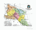 Administrative map of Erivan Governorate - 1913